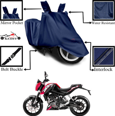 KEDIT Two Wheeler Cover for KTM(250 Duke BS6, Blue)