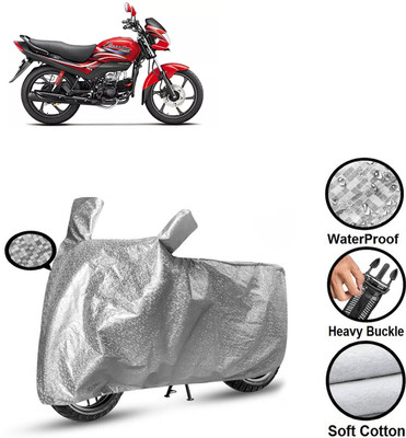 CODOKI Waterproof Two Wheeler Cover for Hero(Passion Plus, Silver)