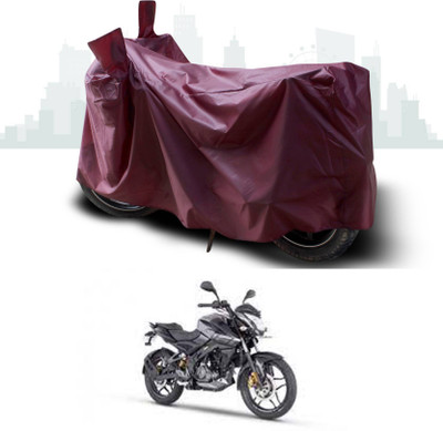 KEDIT Two Wheeler Cover for Bajaj(Pulsar NS 160, Maroon)