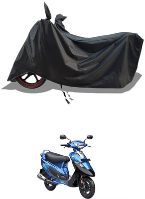 AASHTIK MART Two Wheeler Cover for TVS(Scooty Pep Plus, Black)