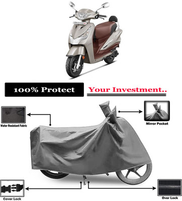Amexride Two Wheeler Cover for Hero(Destini 125, Grey)
