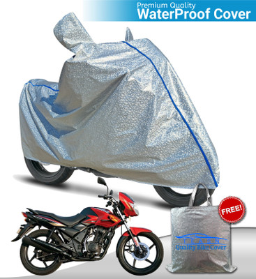 TEASN Waterproof Two Wheeler Cover for TVS(Flame, Silver)