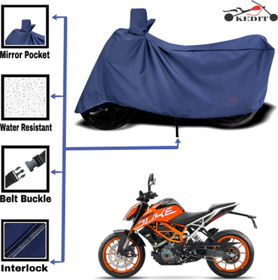 KEDIT Two Wheeler Cover for Universal For Bike(390 Duke BS6, Blue)
