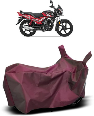 MMSSTAR Waterproof Two Wheeler Cover for TVS(Star City, Maroon)