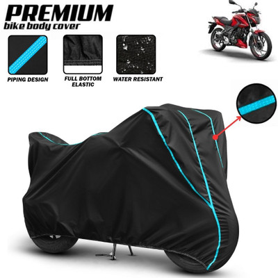 Mwiss Waterproof Two Wheeler Cover for Bajaj(Pulsar 150 BS6, Black, Red)