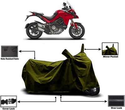 Amexride Two Wheeler Cover for Ducati(Multistrada 1260, Green)