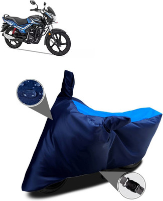 DeepShakshi AUTOMOTIVE Two Wheeler Cover for TVS(Star City Plus BS6, Blue, Black)