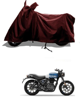 DeepShakshi AUTOMOTIVE Two Wheeler Cover for Royal Enfield(Hunter 350, Maroon)