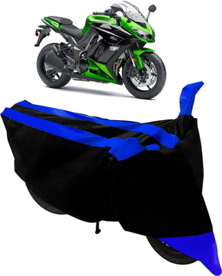 MWBB Waterproof Two Wheeler Cover for Kawasaki(Z250, Black, Blue)