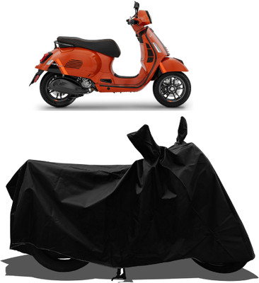 Tricway Waterproof Two Wheeler Cover for Vespa(GTS Super 300, Black)