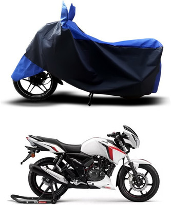 ANTHUB Waterproof Two Wheeler Cover for TVS(Apache RTR 160 4V, Blue)