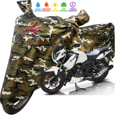 pocket bazar Waterproof Two Wheeler Cover for TVS(Apache, Green)