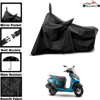 KEDIT Two Wheeler Cover for Yamaha(Alpha, Black)