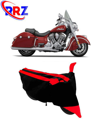 RRZ Waterproof Two Wheeler Cover for Indian(Springfield, Black, Red)