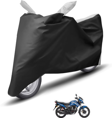 Caronix Waterproof Two Wheeler Cover for Honda(CB Shine SP, Silver)