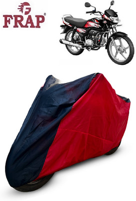 Frap Two Wheeler Cover for Hero(HF Deluxe, Red, Black)
