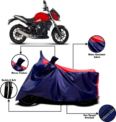 AUCTIMO Two Wheeler Cover for Mahindra(Mojo, Multicolor)