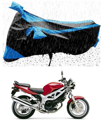 MMSSTAR Waterproof Two Wheeler Cover for Suzuki(SV 650, Blue, Black)