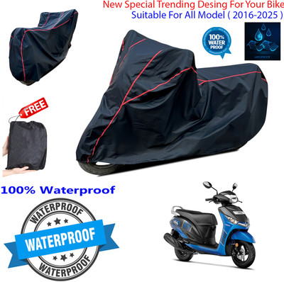 OliverX Waterproof Two Wheeler Cover for Yamaha(Alpha, Black)