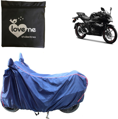 Love Me Waterproof Two Wheeler Cover for Suzuki(Gixxer SF 150, Blue)