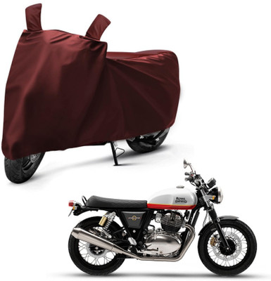 sowelar Waterproof Two Wheeler Cover for Royal Enfield(Continental GT, Maroon)