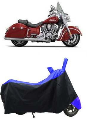 Coxtor Waterproof Two Wheeler Cover for Indian(Springfield, Blue)