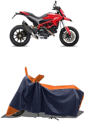 SUGASHRI Waterproof Two Wheeler Cover for Ducati(Hypermotard 939, Orange, Blue)