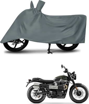 aosis Waterproof Two Wheeler Cover for Triumph(Street Scrambler, Grey)