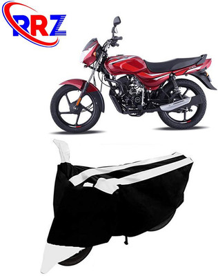 RRZ Waterproof Two Wheeler Cover for Bajaj(CT 100, Black, White)