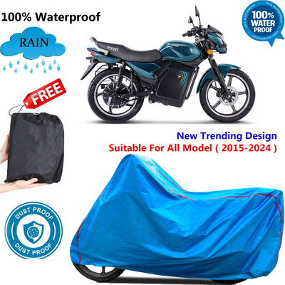 OliverX Waterproof Two Wheeler Cover for PURE EV(Blue)