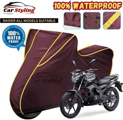 Car Styling Waterproof Two Wheeler Cover for TVS(Raider, Maroon, Yellow)