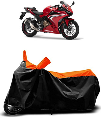 VESMEI Two Wheeler Cover for Honda(CBR500R, Orange)