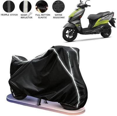 BOTAUTO Two Wheeler Cover for Suzuki(Avenis 125, Black, White)