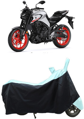 Coxtor Waterproof Two Wheeler Cover for Yamaha(MT-03 BS6, White)