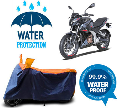 Mdstar Waterproof Two Wheeler Cover for Bajaj(Pulsar SS400 BS6, Multicolor)