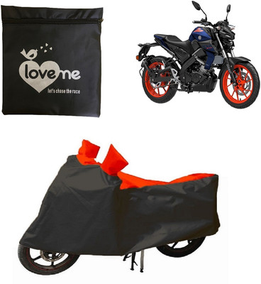 Love Me Waterproof Two Wheeler Cover for Yamaha(MT 15, Red, Black)