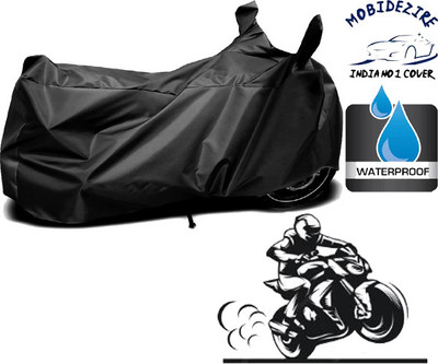 Mobidezire Waterproof Two Wheeler Cover for Hero(MotoCorp Pleasure Plus, Black)