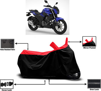 Amexride Two Wheeler Cover for Yamaha(FZ 25 BS6, Red)