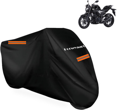 Horseyaart Waterproof Two Wheeler Cover for Yamaha(MT 03, Black)