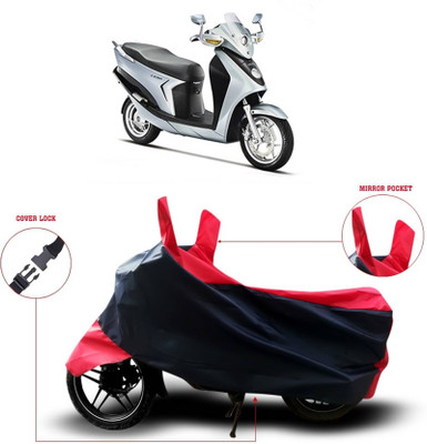KEDIT Two Wheeler Cover for Hero(Leap Hybrid SES, Red)