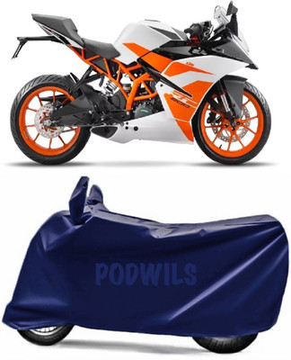 PODWILS Two Wheeler Cover for KTM(RC 200, Blue)