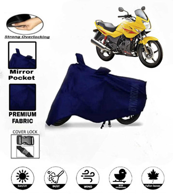 AutoGalaxy Waterproof Two Wheeler Cover for Hero(Karizma, Blue)