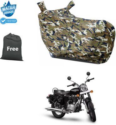 CODOKI Waterproof Two Wheeler Cover for Royal Enfield(Bullet 350 New BS6, Yellow)