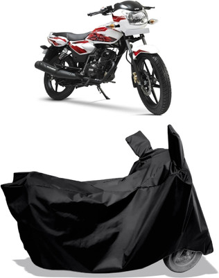 Amexride Two Wheeler Cover for TVS(Phoenix 125, Black)