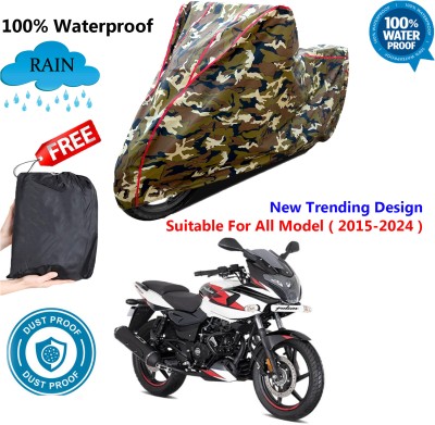 AUTOCAD Waterproof Two Wheeler Cover for Bajaj(Pulsar 220F, Multicolor)