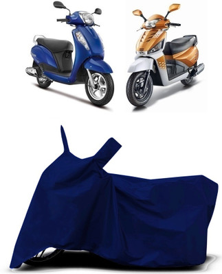 VESMEI Two Wheeler Cover for Mahindra(Gusto, Blue)