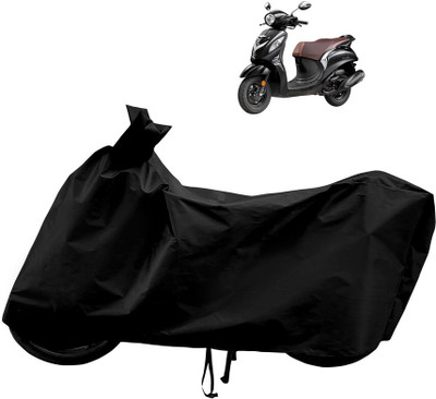 Horseyaart Waterproof Two Wheeler Cover for Yamaha(Fascino, Black)