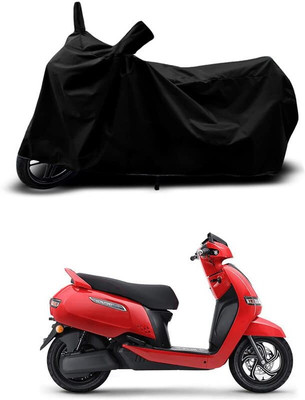 KEDIT Two Wheeler Cover for TVS(iQube Electric, Black)