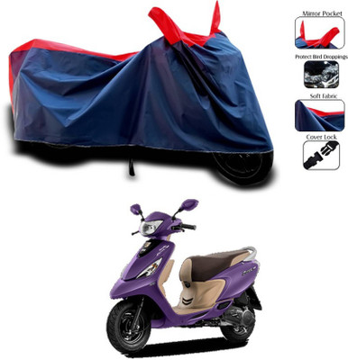 KEDIT Two Wheeler Cover for TVS(Zest 110, Red)