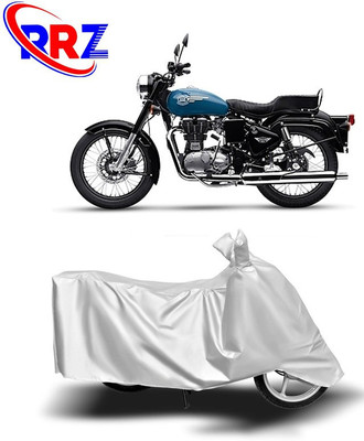 RRZ Waterproof Two Wheeler Cover for Royal Enfield(Standard 350, White)
